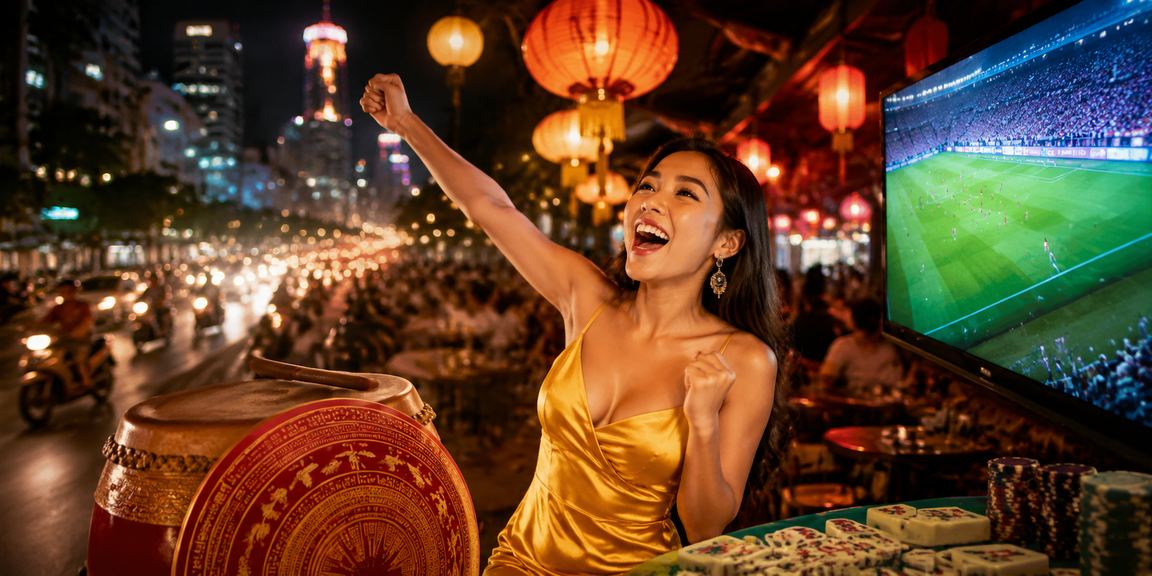 Người chơi tại chợ đêm TP.HCM thưởng thức card game – không khí giải trí đêm Sài Gòn